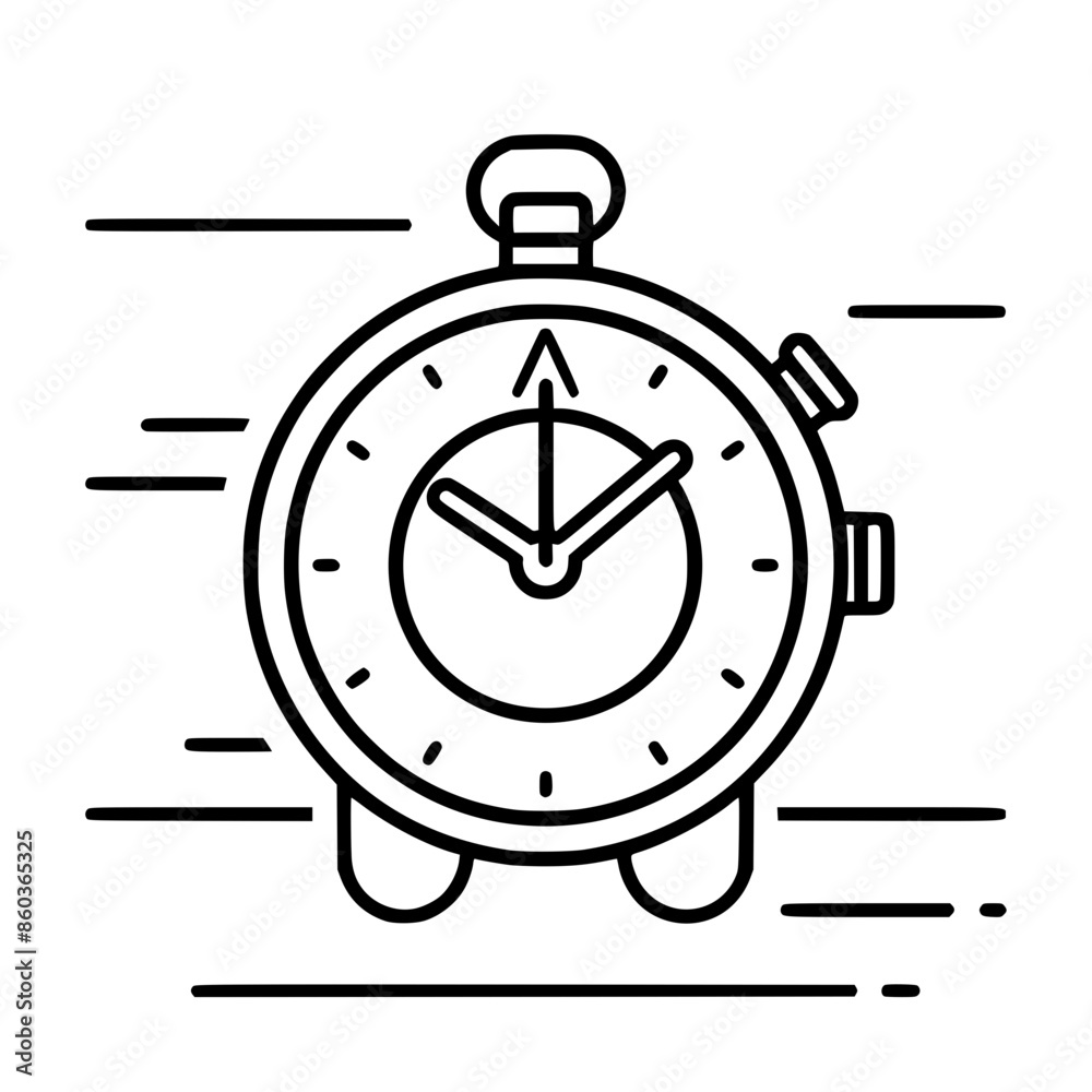 Obraz premium Pocket Watch icon, Pocket Watch PNG, Pocket Watch SVG, Vintage Pocket Watch vector, Vintage Pocket Watch cut files, Vintage Pocket Watch Silhouette, Stopwatch SVG, Svg files for Cricut, Clock clipart