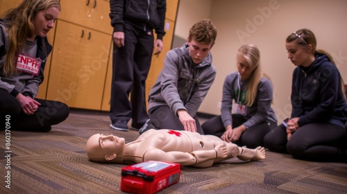 Obraz na płótnie The CPR Training Session