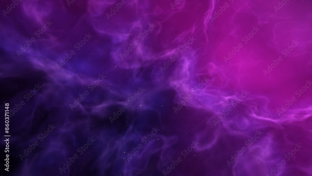 Fototapeta premium red-violet nebula in outer space, horsehead nebula, unusual colorful nebula in a distant galaxy, red nebula 3d render 