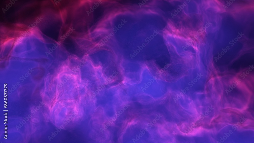 Obraz premium red-violet nebula in outer space, horsehead nebula, unusual colorful nebula in a distant galaxy, red nebula 3d render 