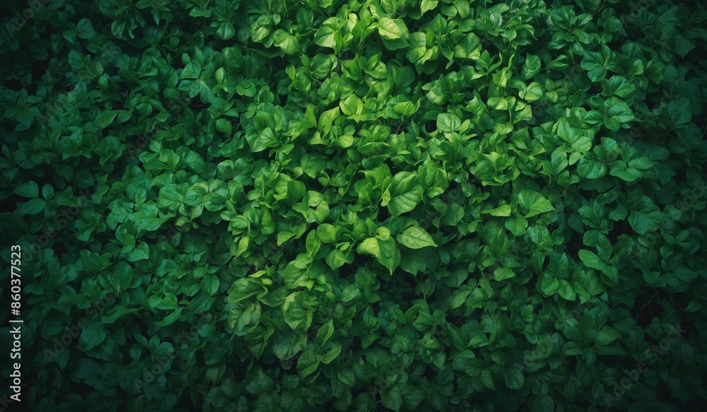 Dense green foliage forming a lush natural carpet. Dense green foliage forming a lush natural carpet.