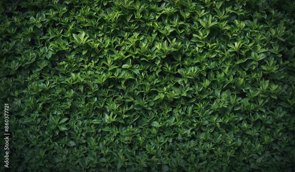 Lush green wall of leaves providing a natural texture. Lush green wall of leaves providing a natural texture.