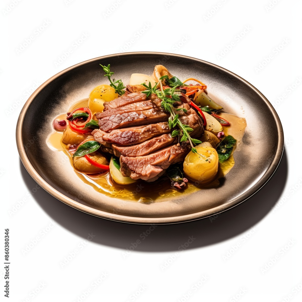 Famous food dish Isolated on a white background Famous food dish Isolated on a white background