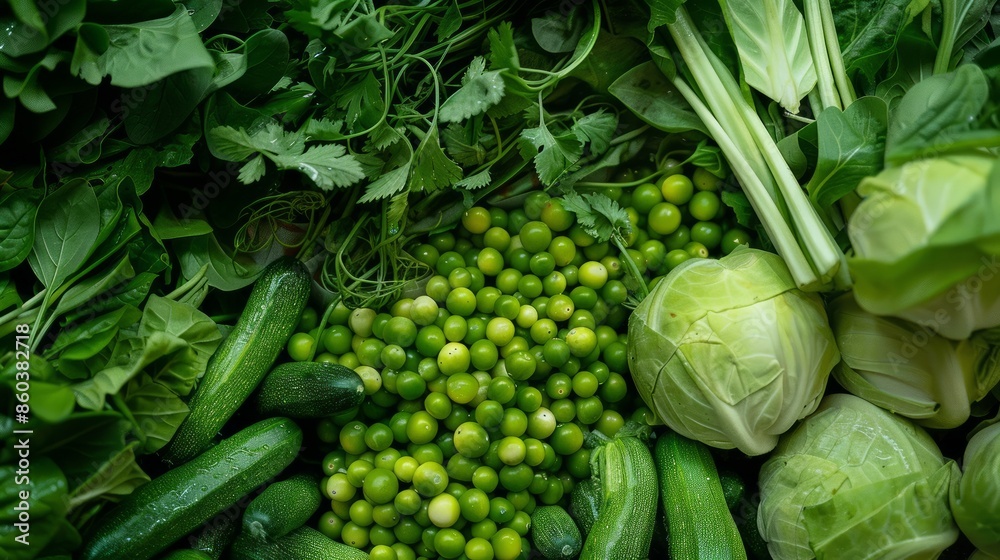 green vegetables, bright colors, healthylife, AI Generative green vegetables, bright colors, healthylife, AI Generative