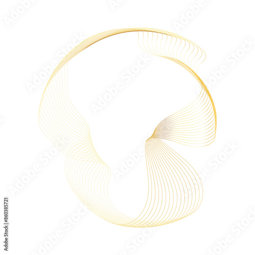 Abstract Circle gold shape abstract frame border background element