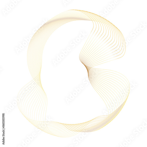 Abstract Circle gold shape abstract frame border background element