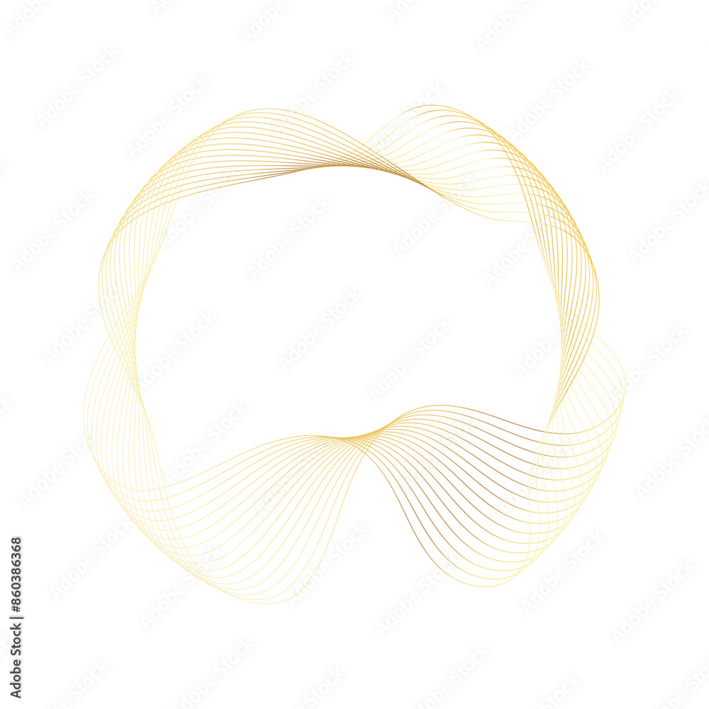 Abstract Circle gold shape abstract frame border background element Abstract Circle gold shape abstract frame border background element