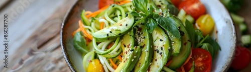 Raw Vegetable Noodles with ...