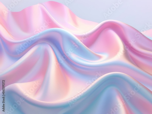 Abstract Pastel Background Illustration for IT Roadmap Presentation - Technology Concept Art