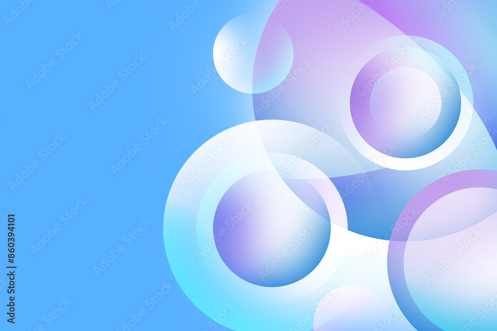Obraz premium Abstract modern gradient soft light blue background with geometric circle pattern for Graphic Business hitech technology digital design illustration web template backdrop desktop wallpaper bokeh