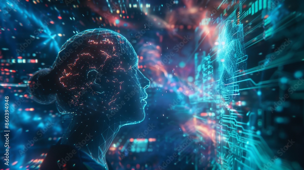Artificial Intelligence Concept - Generative AI Artificial Intelligence Concept - Generative AI