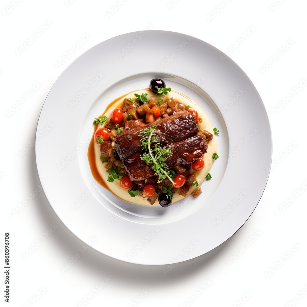 Famous food dish Isolated on a white background Famous food dish Isolated on a white background