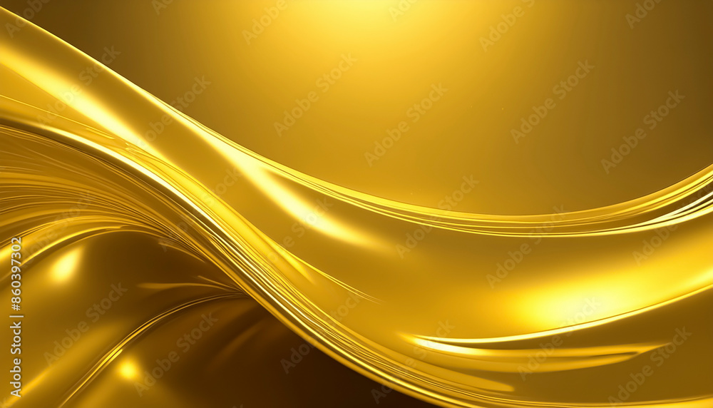 Fototapeta premium Golden liquid