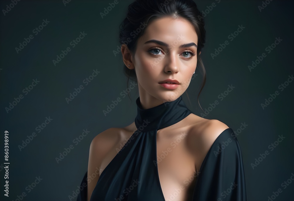Fototapeta premium Beautiful girl front view photo