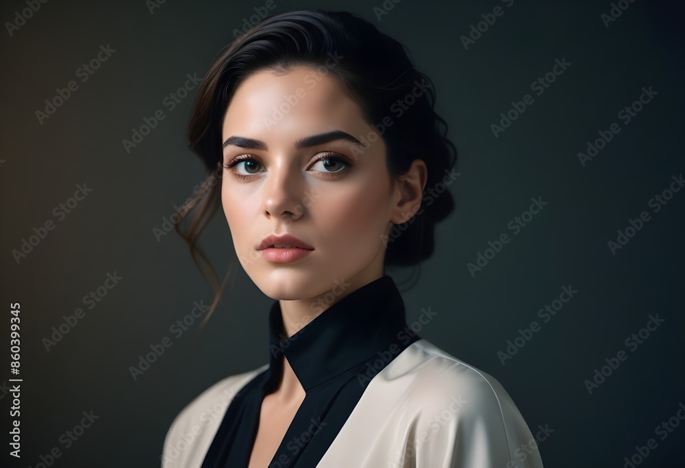 Beautiful girl front view photo Beautiful girl front view photo
