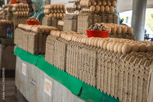 Eggs at Chorsu Bazaar Market, in Tashkent, Uzbekistan
 photo