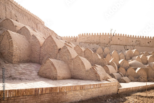 Φωτογραφία Muslim tombs in the ancient city of Khiva, Uzbekistan
