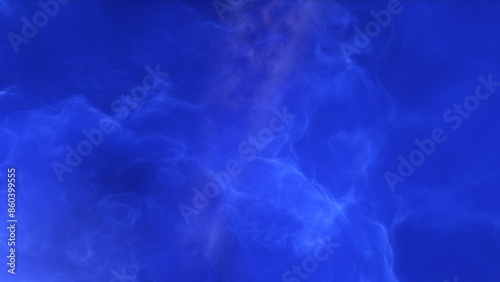 A blue and purple space background with stars and a galaxy