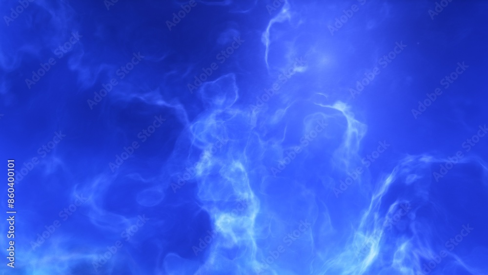 A blue space background with stars and a galaxy A blue space background with stars and a galaxy