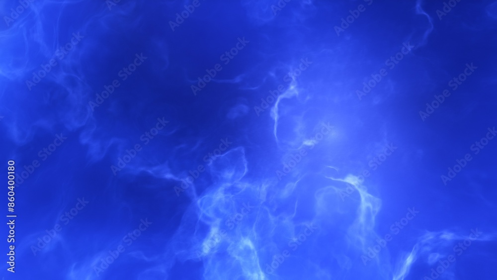 A blue space background with stars and a galaxy A blue space background with stars and a galaxy