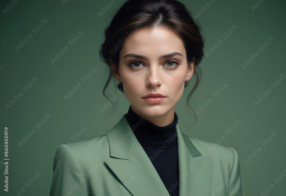 Beautiful girl front view photo