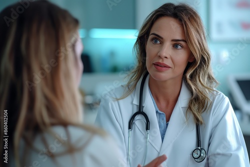 Smiling female doctor in a cozy office, representing a welcoming and professional healthcare environment.