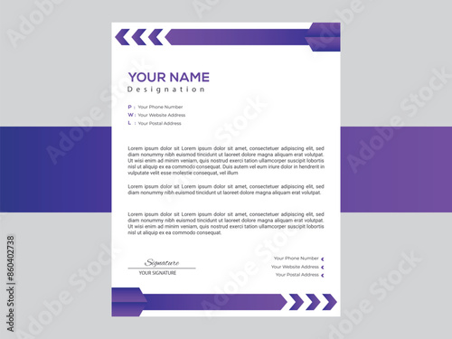 modern and creative letterhead design.