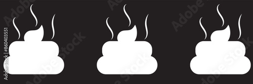 Poop graphics. Dog shit vector. Animal poo symbol.