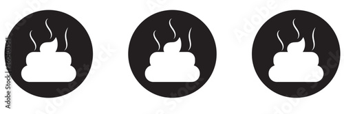 Poop graphics. Dog shit vector. Animal poo symbol.