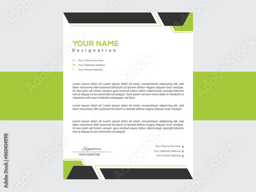 modern creative letterhead design.