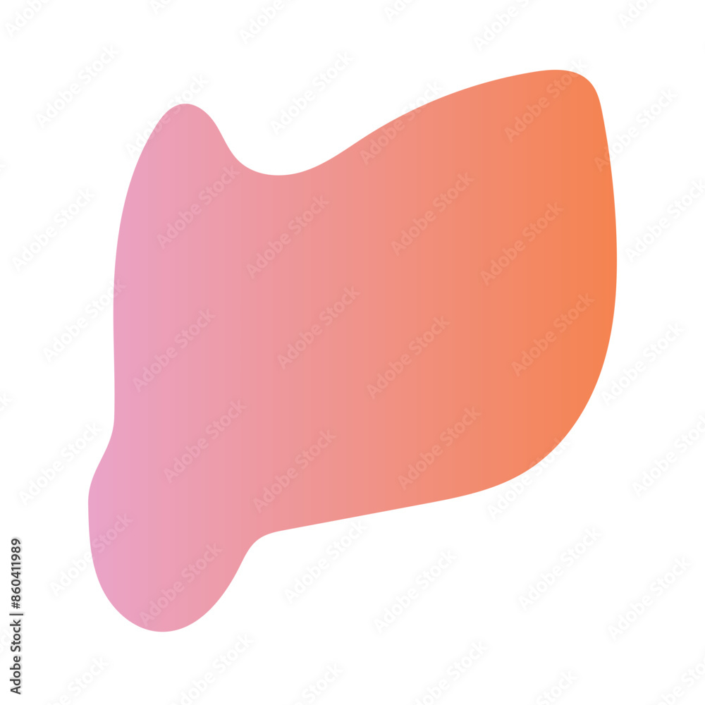 Liquid Fluid Gradient random organic shapes