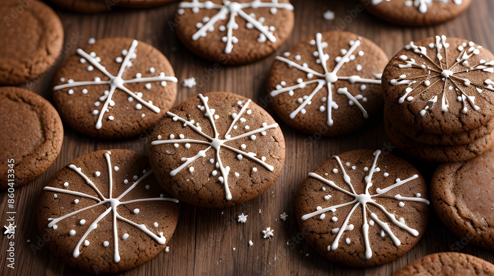 A festive assortment of gingerbread cookies A festive assortment of gingerbread cookies