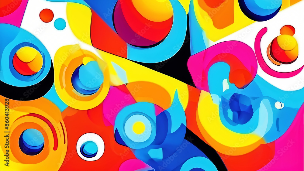 Vibrant and Dynamic Colorful Abstract Art with Flowing Wave Patterns and Radiant Hues. Lively and Colorful Abstract Composition Featuring Fluid Wave Forms and Vibrant Hues. Colorful wave designs