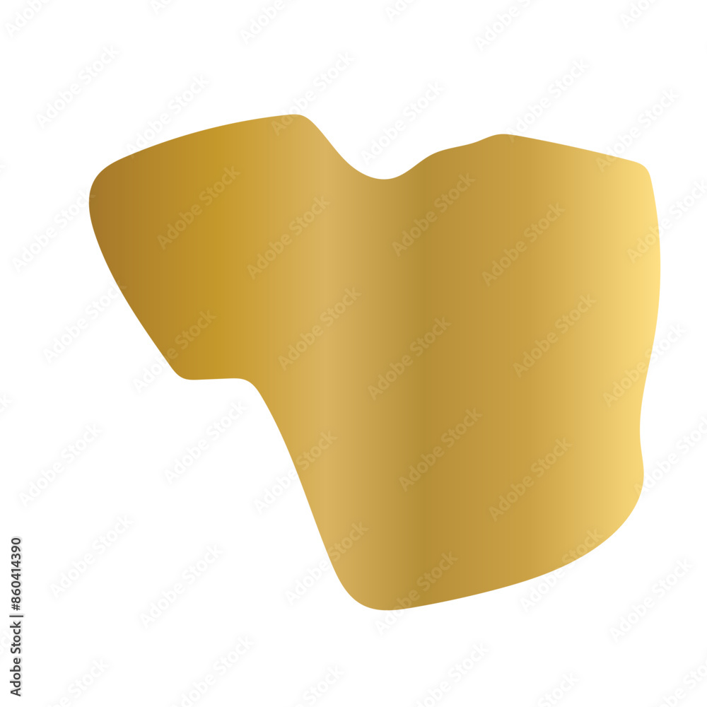 Liquid Fluid Golden Gradient random organic shapes