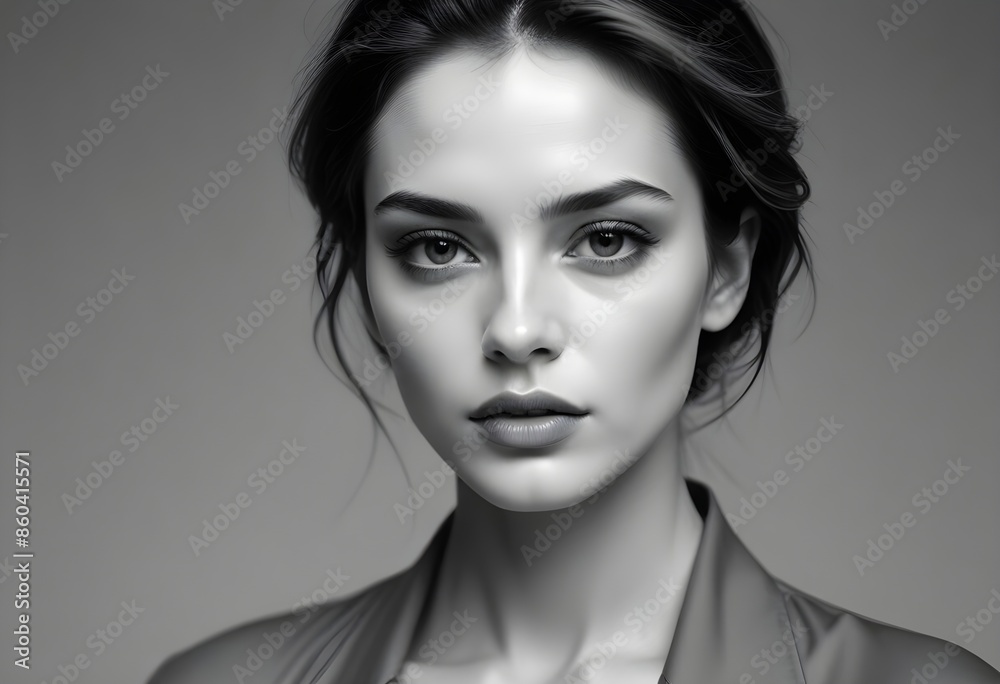 Fototapeta premium Photos of beautiful women wearing high-end clothing