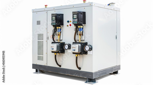 Power Factor Correction Equipment: Equipment for improving power factor in electrical systems isolated on white background