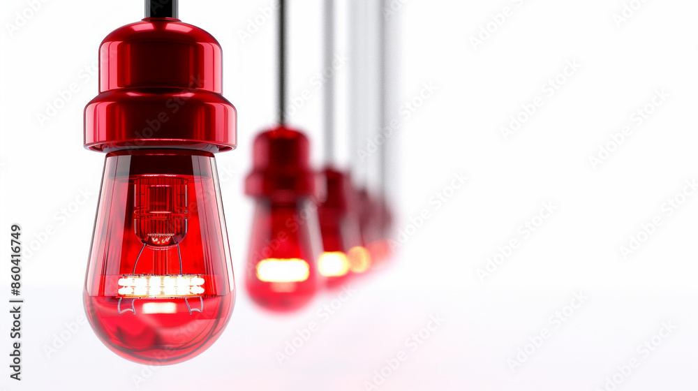 Obraz premium Emergency Lighting Systems: Systems for providing illumination during power outages isolated on white background