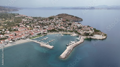 View of the town of Astros, Greece photo