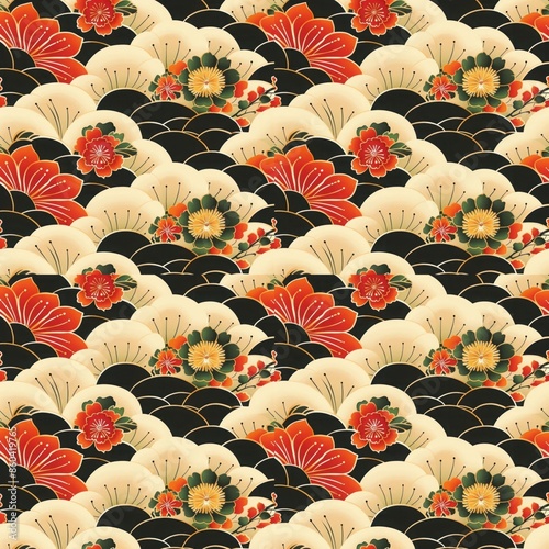 Japanese style patterned walls
