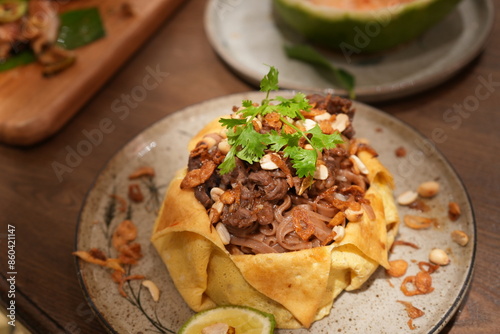 Thai Food, Pad Tai Noodle - タイの麺料理 パッタイ	