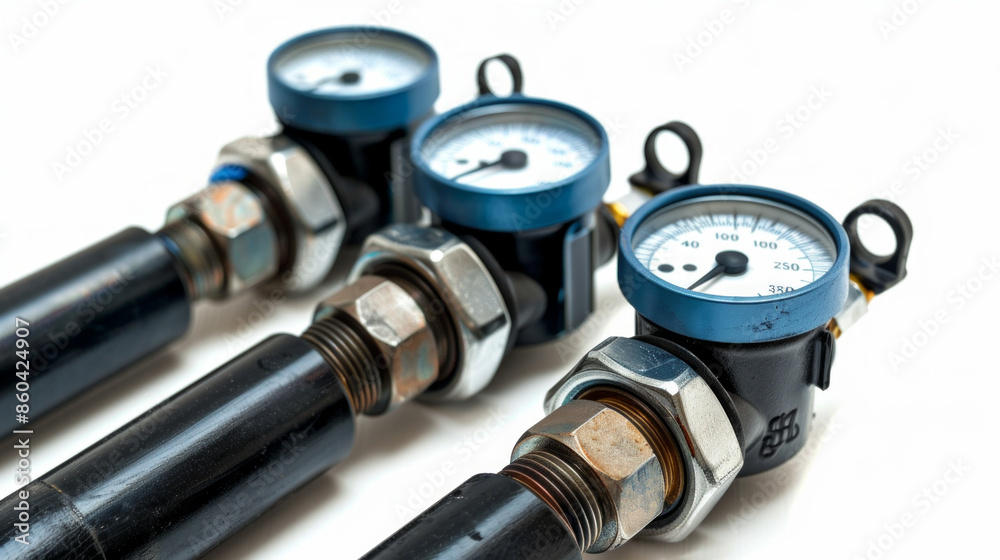 Intercooler Pressure Testers: Checks for leaks and performance issues in intercoolers isolated on white background Intercooler Pressure Testers: Checks for leaks and performance issues in intercoolers isolated on white background