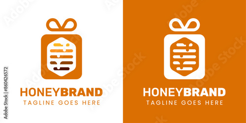 Honey Gift Logo, Ideal for Organic Honey Brand