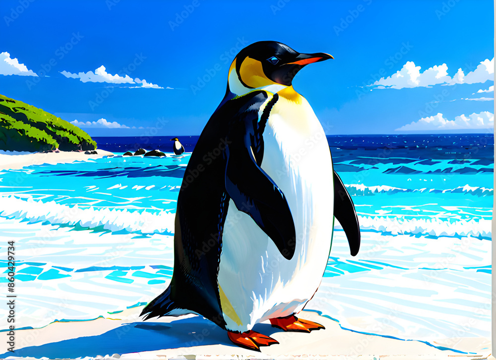 Obraz premium 펭귄 generative ai