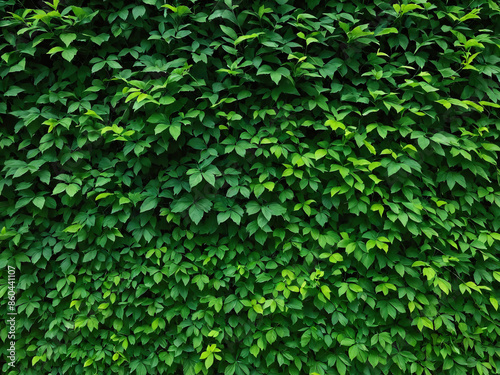 Wallpaper Mural Lush green foliage wall in summer Torontodigital.ca