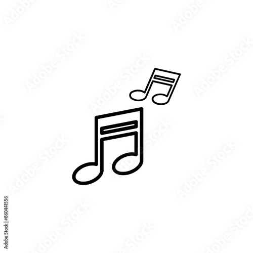 music icon on white background