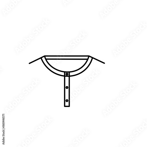 Flat Sketch of T-Shirt Necklines