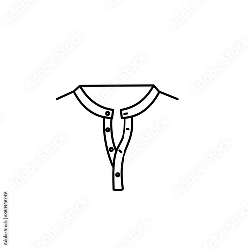 Flat Sketch of T-Shirt Necklines
