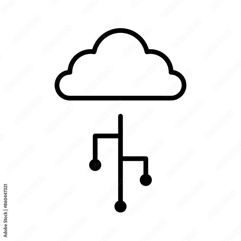 cloud computing icon in transparent background cloud computing icon in transparent background