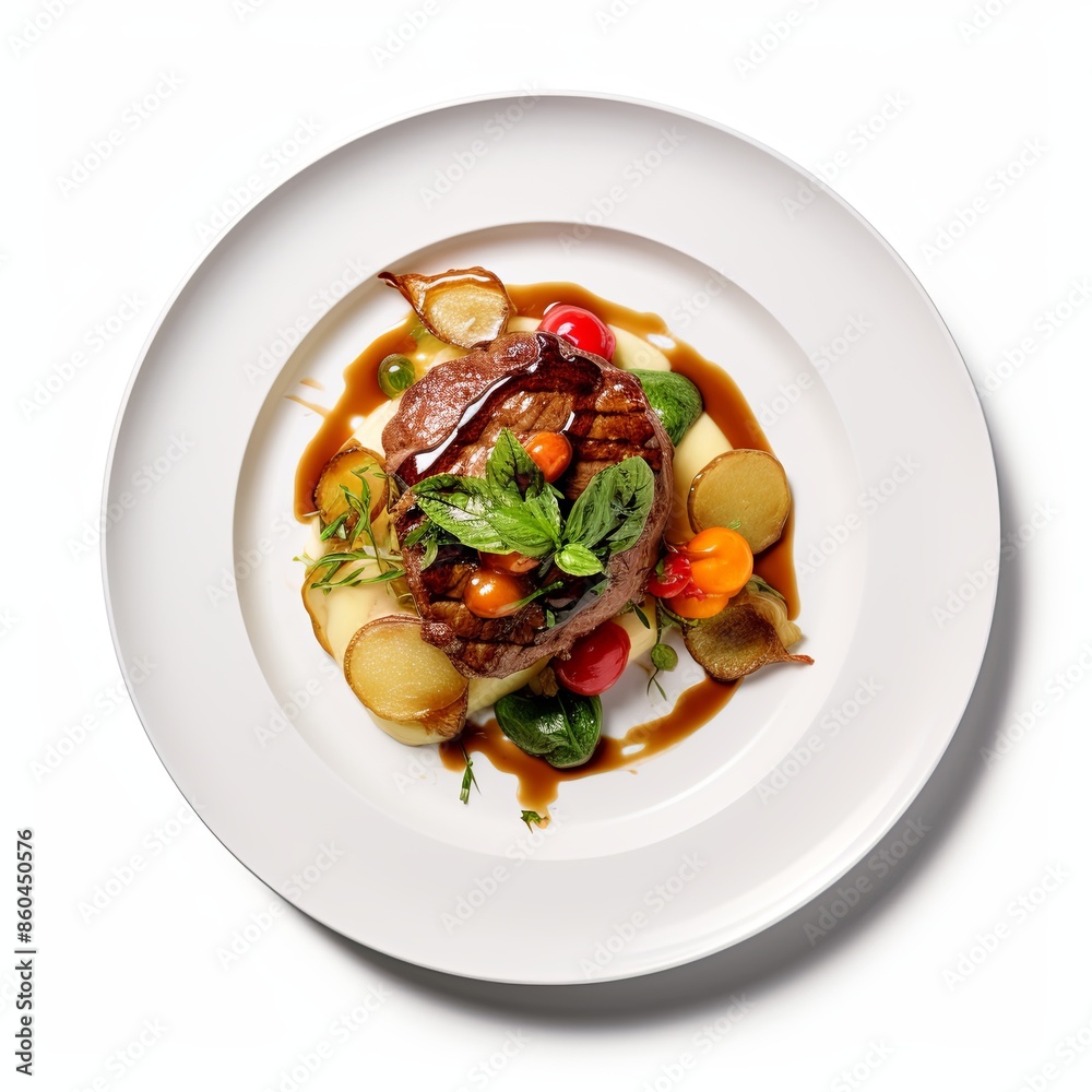 Famous food dish Isolated on a white background Famous food dish Isolated on a white background