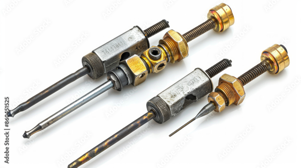 Ignition system testers for diagnosing ignition system problems isolated on white background